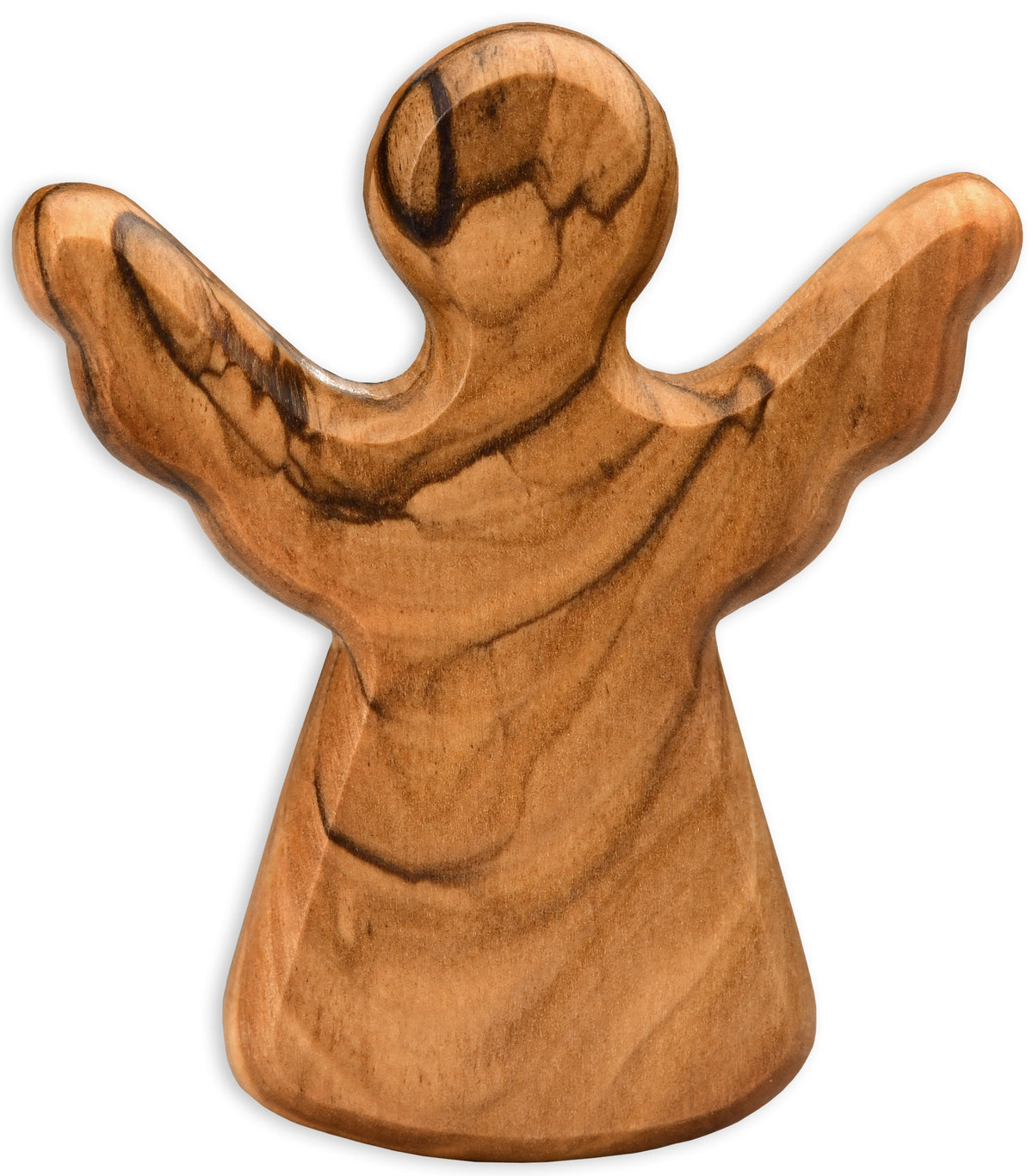 Guardian angel as a tactile object made of olive wood-0