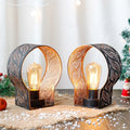Set of 2-7"H Wall Sconce Battery Operated Lamps