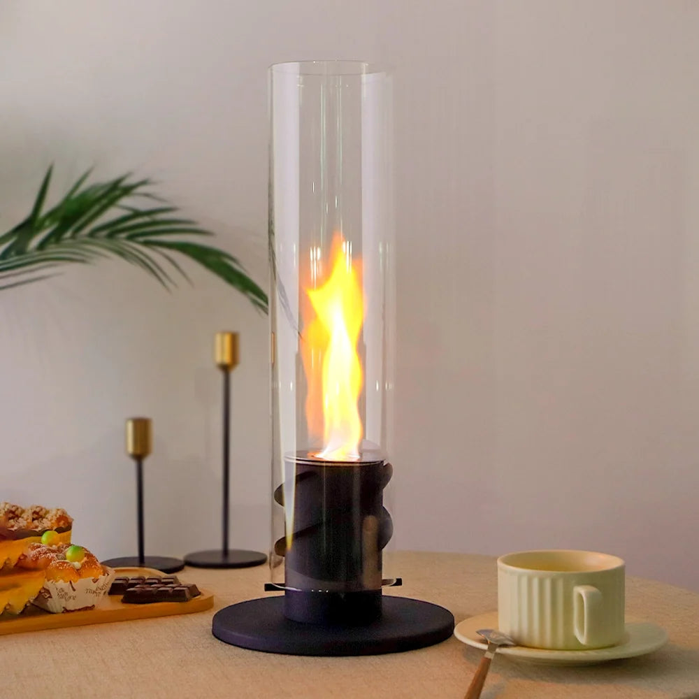 17''H Clean-Burning Bio Ethanol Ventless Fireplace-2