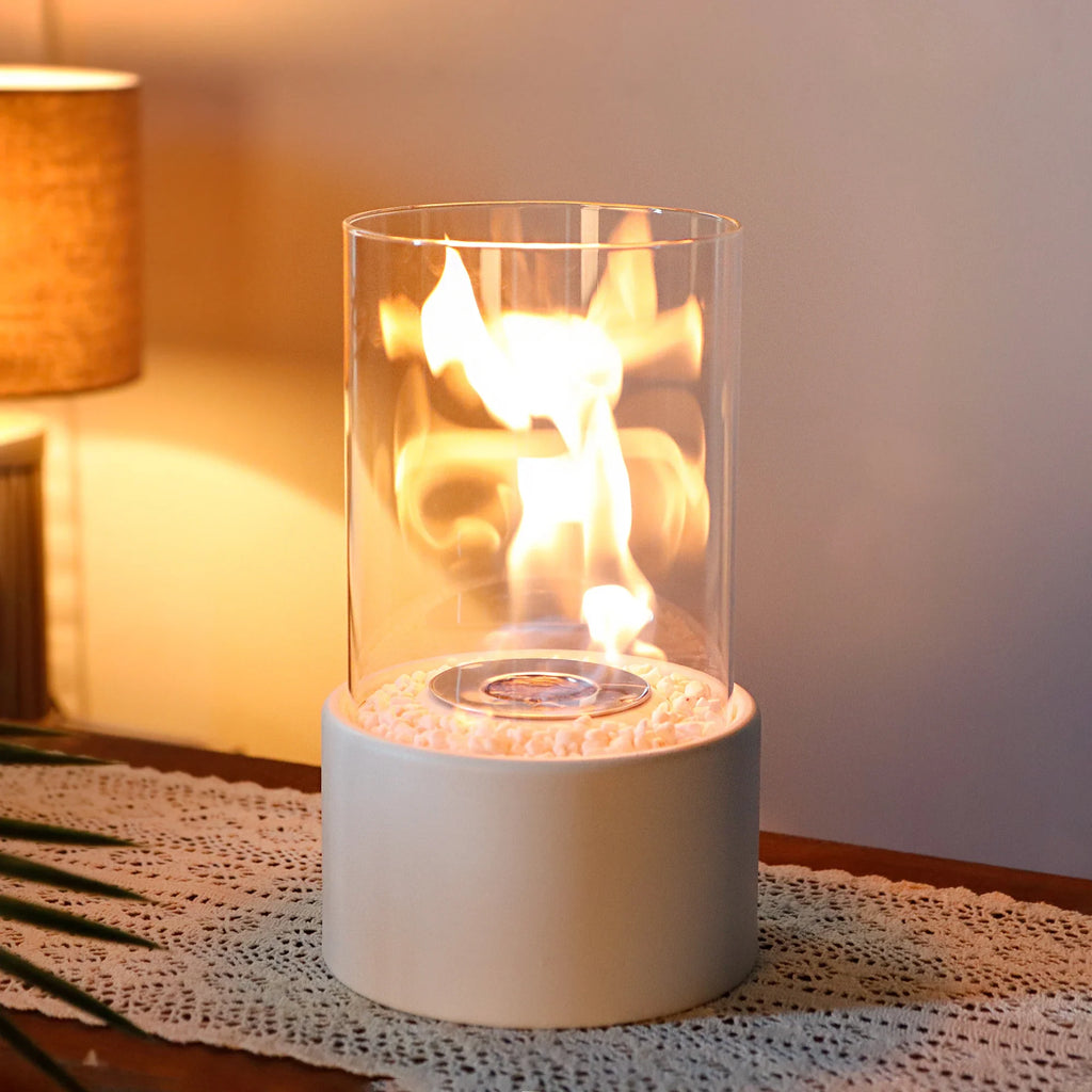 10.5" H Tabletop Fire Bowl Pot Fireplace-3