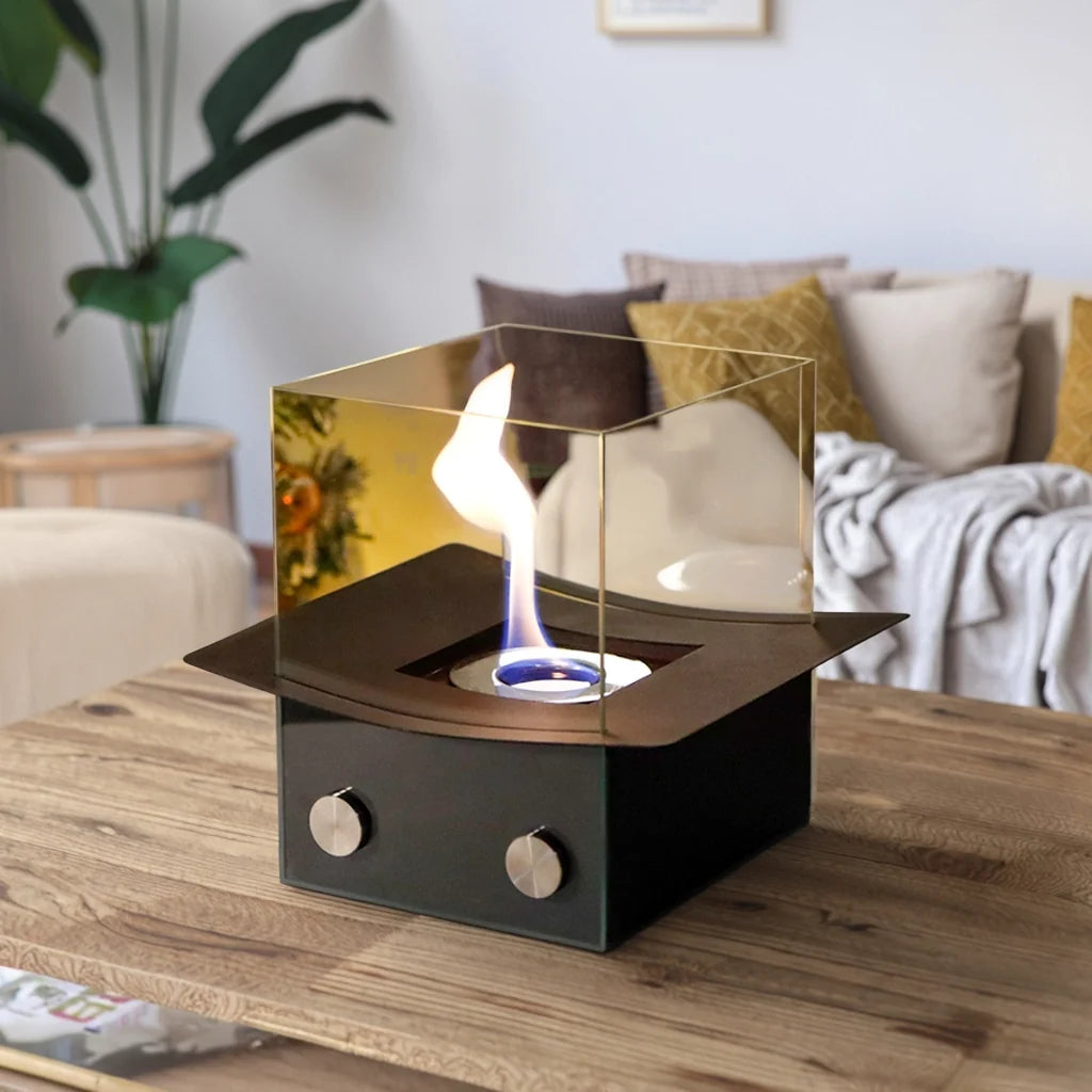8" H Portable Tabletop Fireplace-4